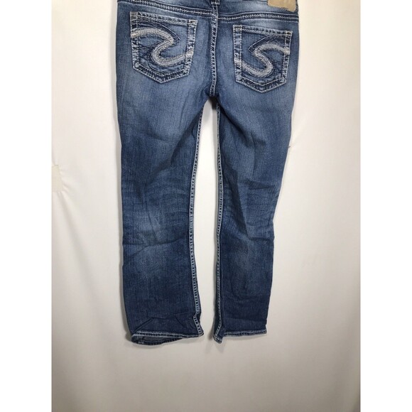 Silver Jeans Aiko bootcut Dark Wash Pants Size W 28 L 29 - Picture 9 of 10